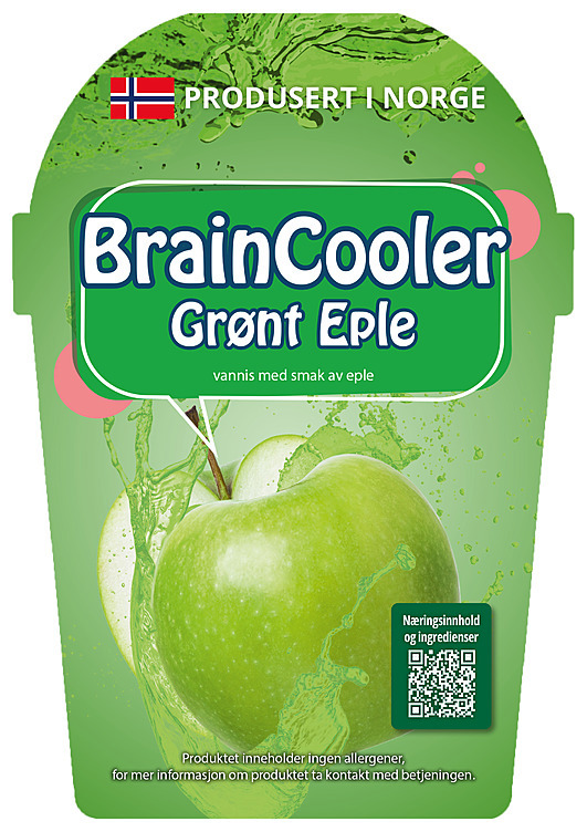 Braincooler slush grønt eple 1l