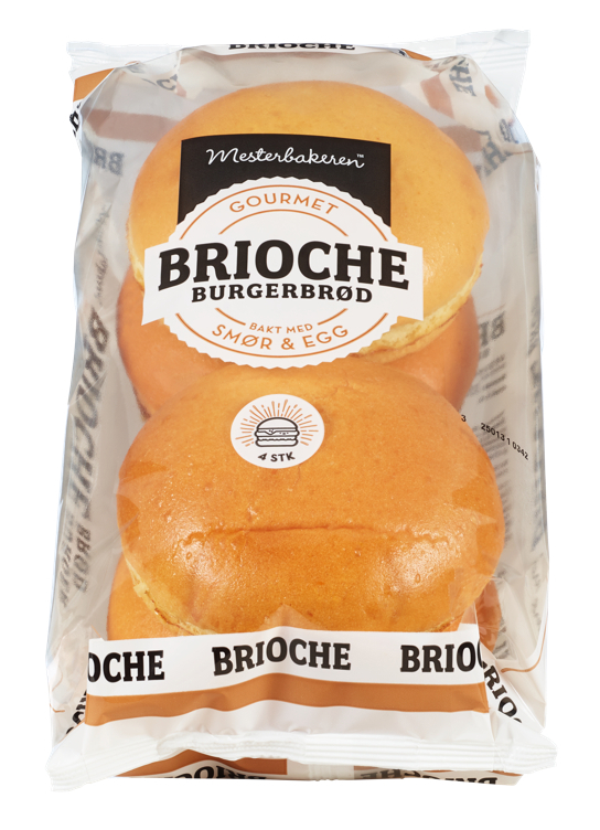 Brioche burger bun  4pk  320g