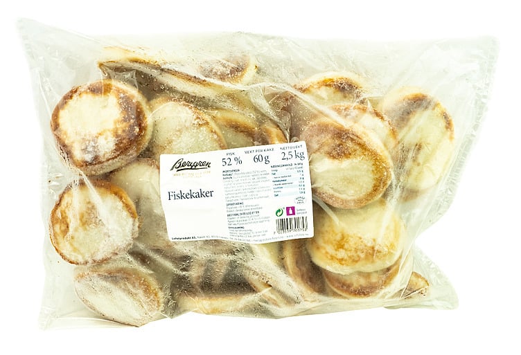 Fiskekaker 42stk 2,5kg