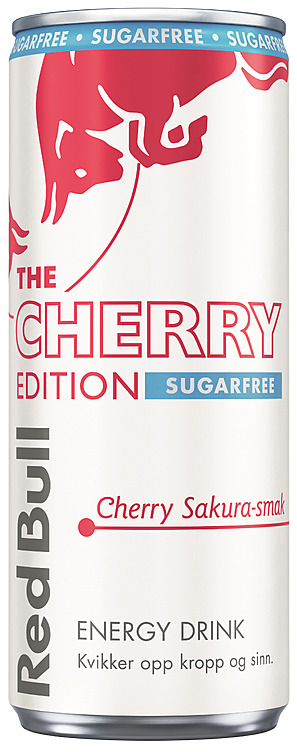 Red bull sukkerfri spring edition cherry sakura   24x250ml