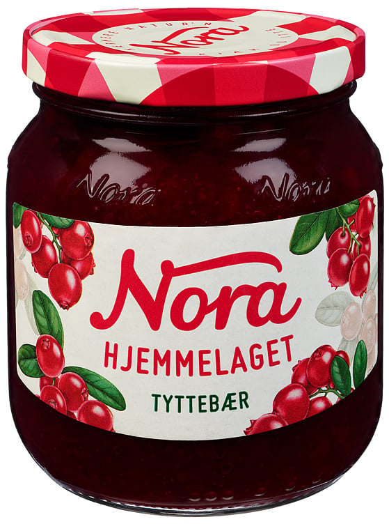 Tyttebær, rørte  hj.l. nora   400g