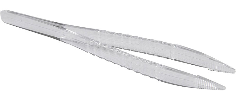 Pinsett klar 12cm engangs  50stk