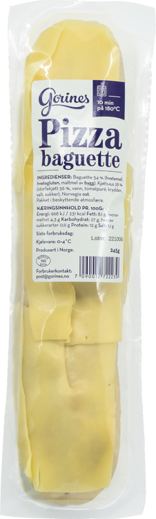 Pizzabaguett frys  245g   3stk