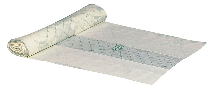 Biosekk transparent grønn 60 til 80l  82x105cm  12stk