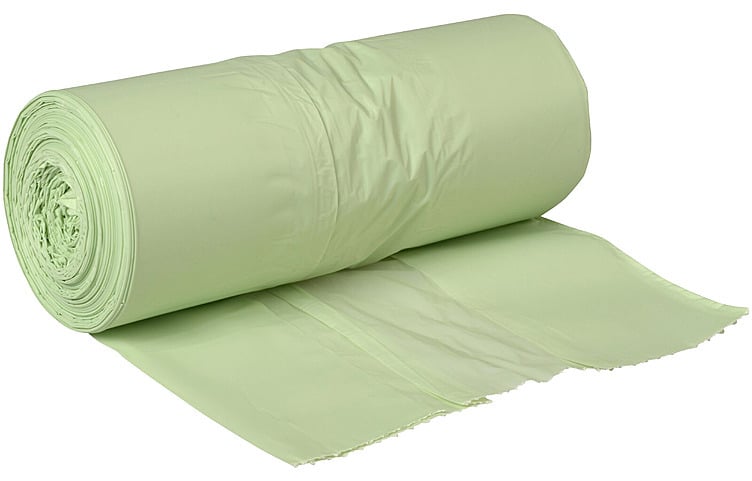 Biopose transparent grønn 35l 60x74cm  40stk