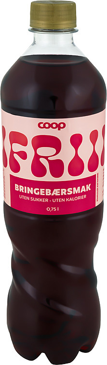 Leskedrikk frii m/bringebærsmak u/sukker   0,75l