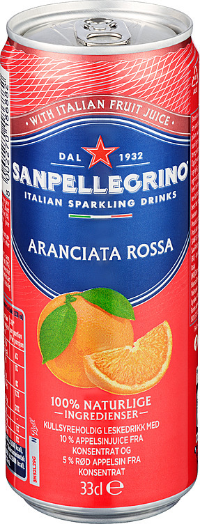 San pellegrino aranciata rossa slim bx   24x33cl