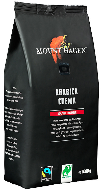 Kaffe bønner arabica crema økologisk & fairtrade  1kg