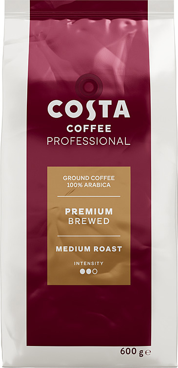 Costa premium brewed medium roast & ground  12x600g
