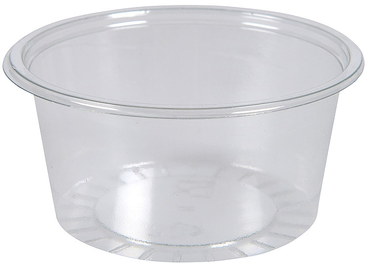Porsjonsbeger ø7,5cm 100ml klar rpet  100stk