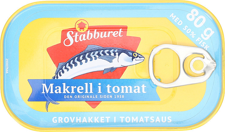 Stabbur-makrell grovhakket  80g