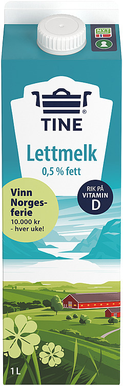 Ekstra lettmelk  1l