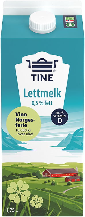 Ekstra lettmelk      1,75l