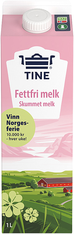 Tine milk skimmed      1l