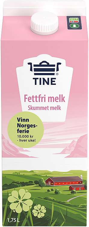 Skummetmelk 0,1%    1,75l