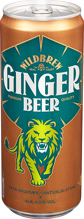Wildbrew ginger beer bx 4,5%  24x33cl