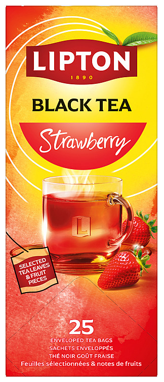 Lipton strawberry te 40g 25bg