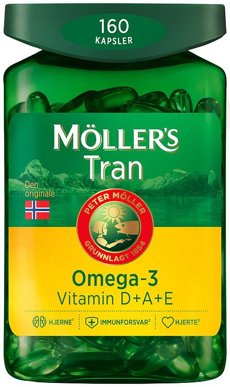 Möllers trankapsler  160stk