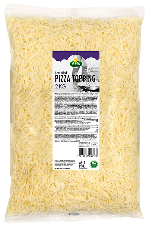 Arla pro pizzatopping revet   2kg