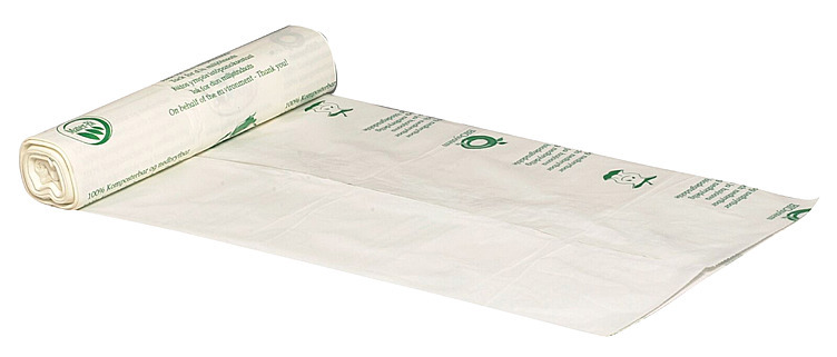 Biosekk transparent grønn 190-240l  113x139cm  12stk