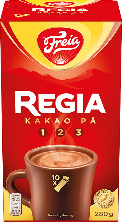 Regia sjokoladedrikk 10pk  280g