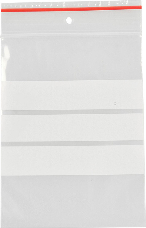 Lynlåspose klar 10x15cm ldpe m/skrivefelt  200stk