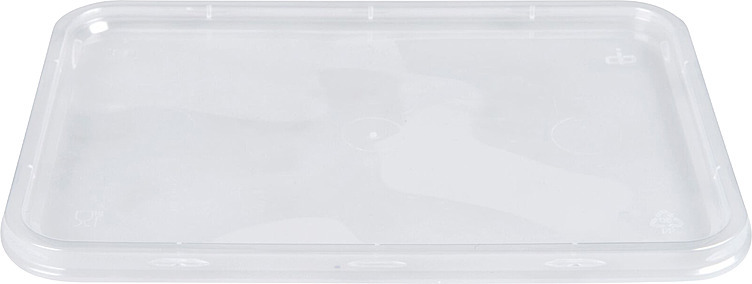 Lid transp. 175x119mm pp recatangular snap-on  500pce