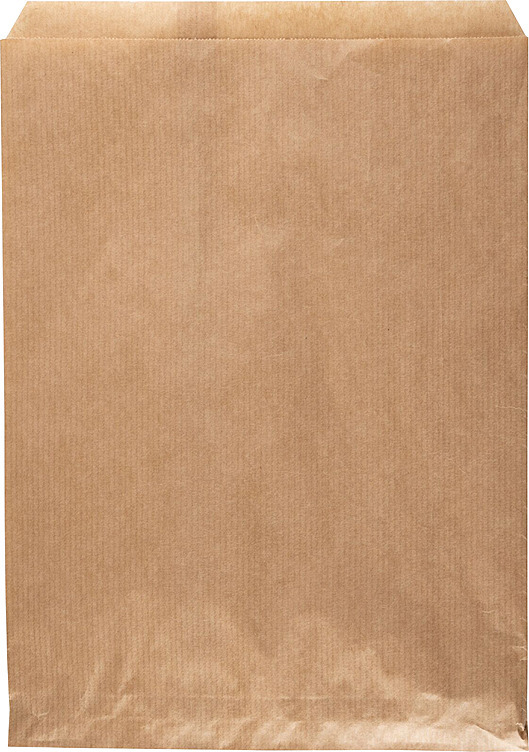 Brødpose brun papir 28x21cm  100stk