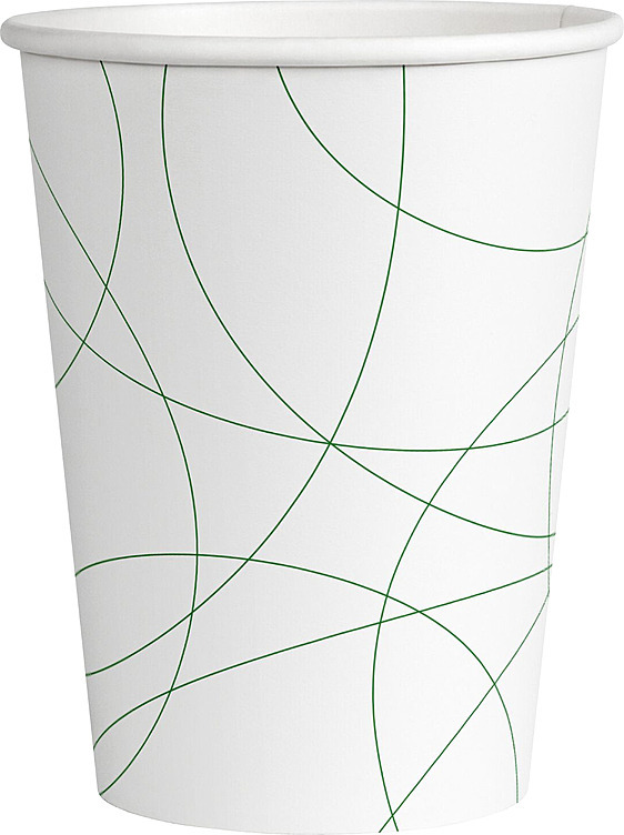 Kaffebeger leaf abstract 24cl ø8cm  50stk