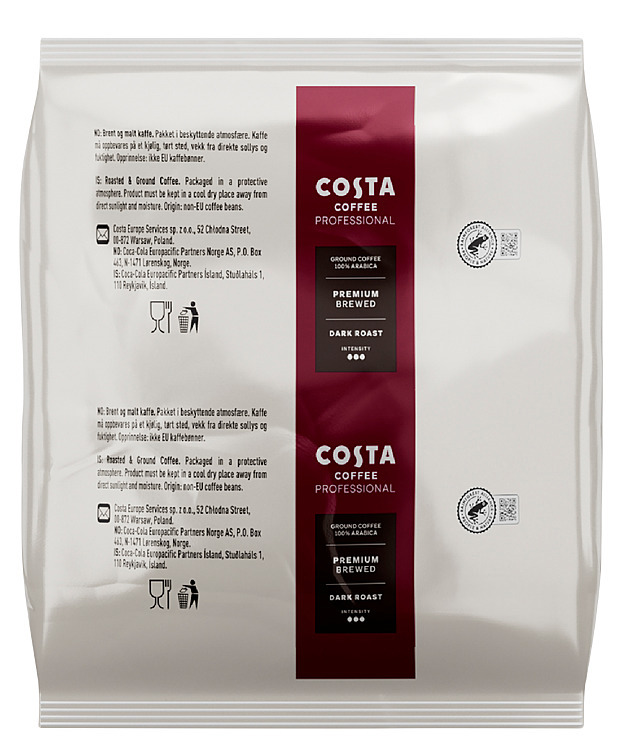 Costa filterkaffe dark  60x110g