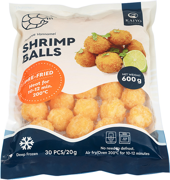 Frityrstekt scampi baller 20g pr stk  600g