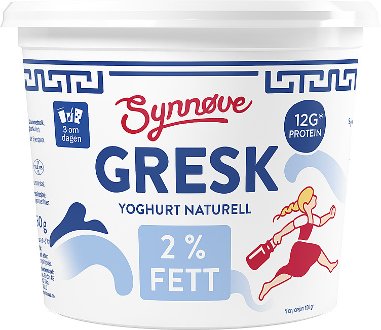 Gresk yoghurt naturell   750g