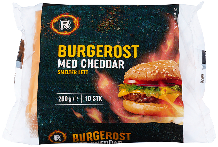 Burgerost med cheddar  200g