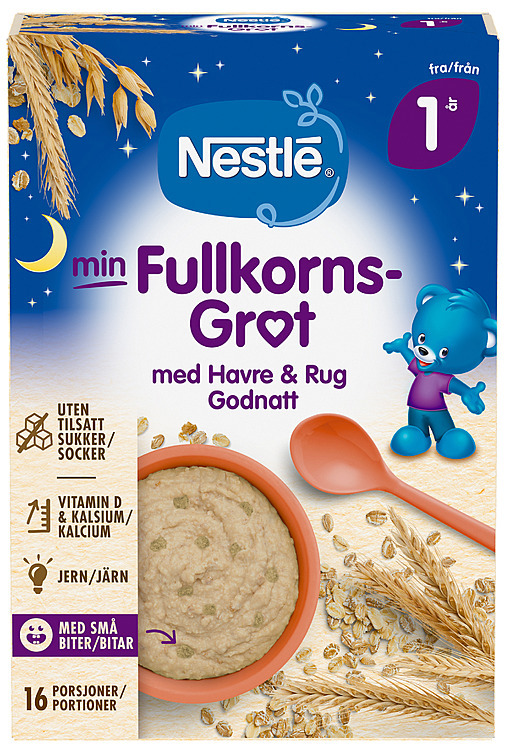 Min fullkornsgrøt god natt 1år  410g