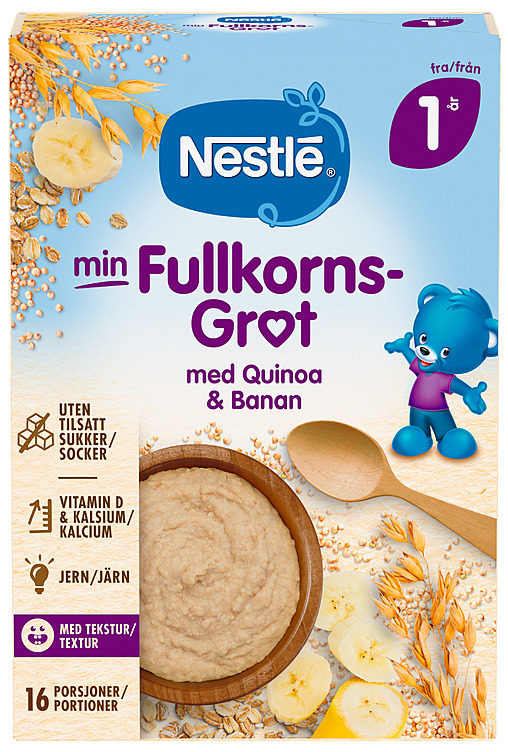 Min fullkornsgrøt quinoa banan 1år  410g