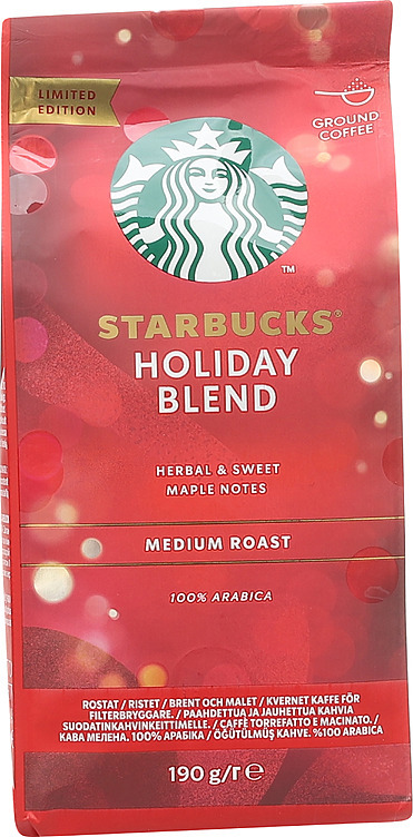 Starbucks holiday blend rg   190g