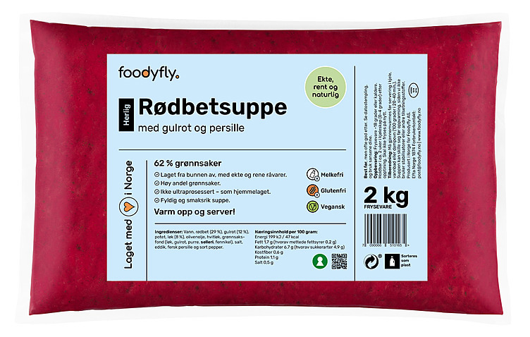 Rødbetsuppe m/gulrot og persille  2kg