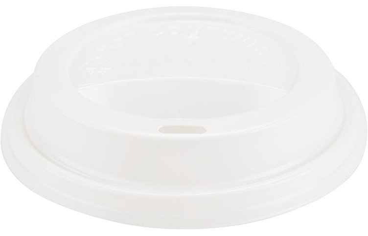 Drikkelokk hvit ø9cm  100stk
