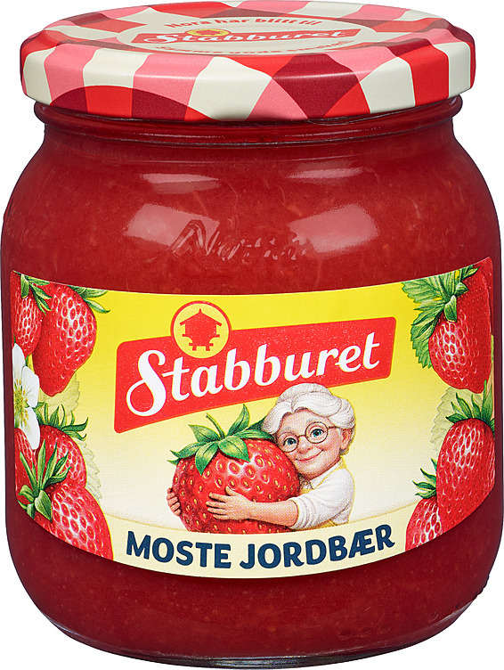Moste jordbær hjemmelagd   390g