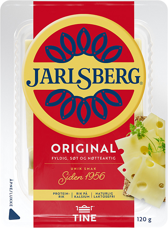 Jarlsberg 27% i skiver   120g