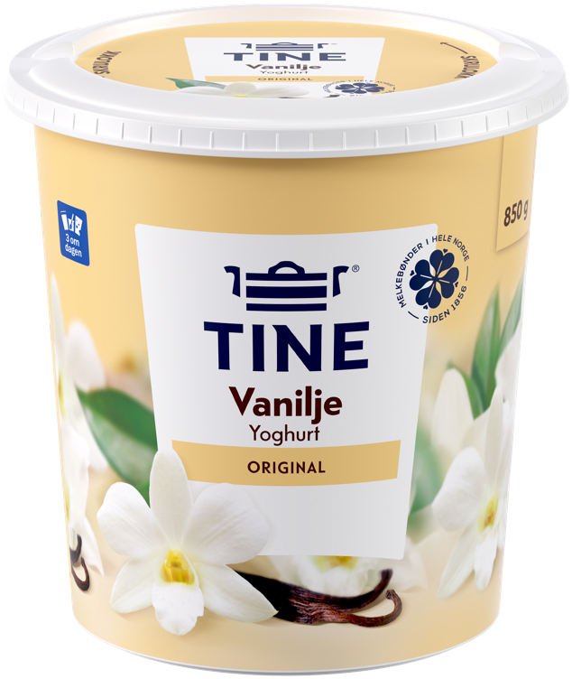 Tine yoghurt vanilla 850g