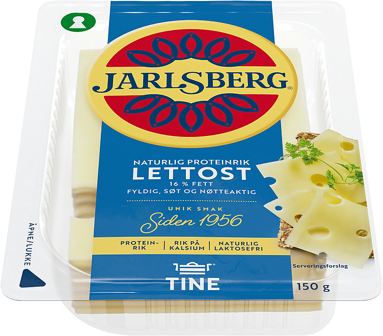 Jarlsberg lettere  16%   150g