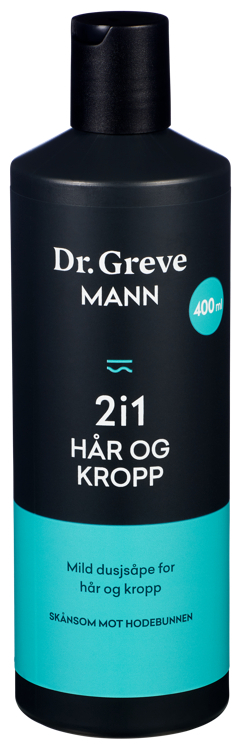 Dr greve mann 2i1 hår og kropp 400ml