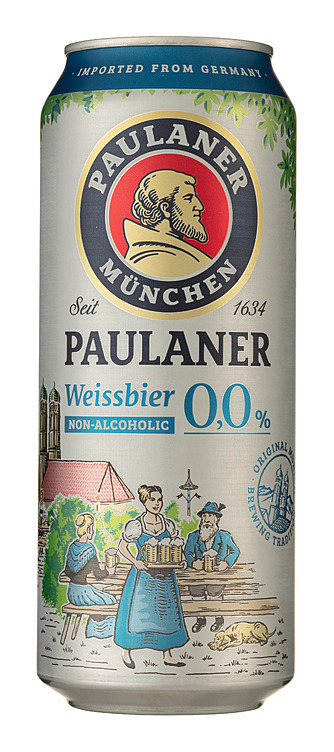 Paulaner weissbier bx   0,0%   24x50cl