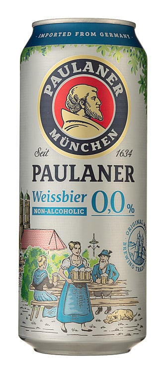 Paulaner weissbier bx   0,0%   24x50cl