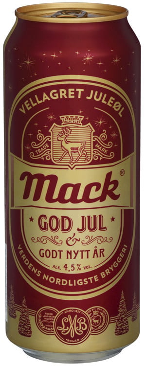Mack juleøl vellagret bx  4,5%  24x50cl