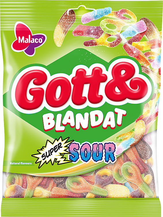 Godt&blandet supersur 170g