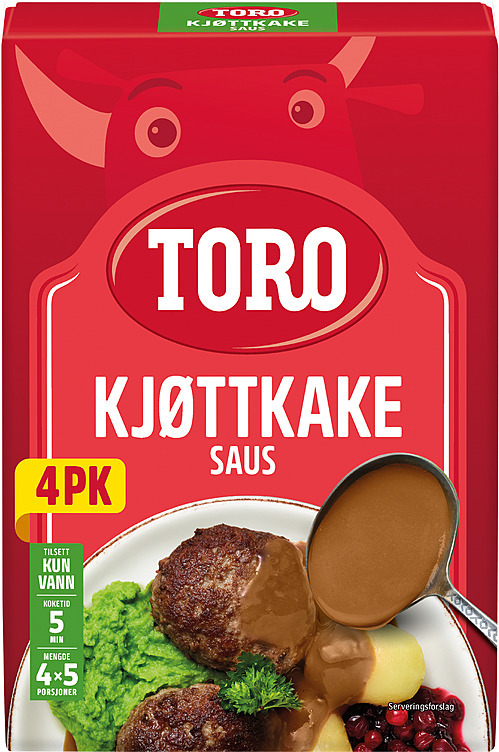 Kjøttkakesaus familiepk   4x45g