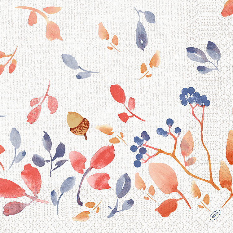 Serviett 3l 40cm autumn gardient  250stk