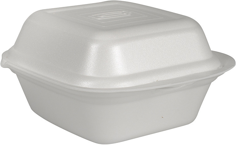 Hamburgerboks 1500ml 15x14,5x7,8cm hvit xps 1r hengs  125stk